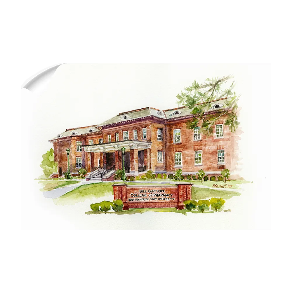 ETSU - Bill Gatton College of Pharmacy Watercolor