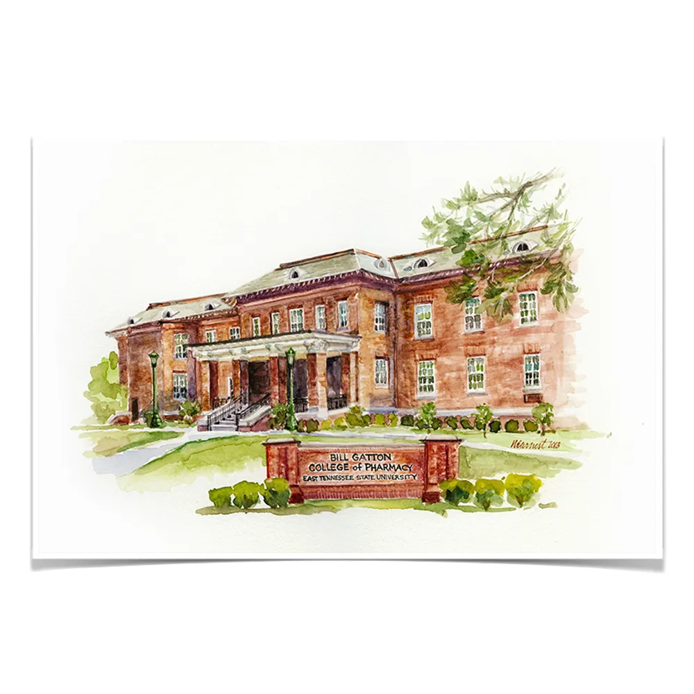 ETSU - Bill Gatton College of Pharmacy Watercolor