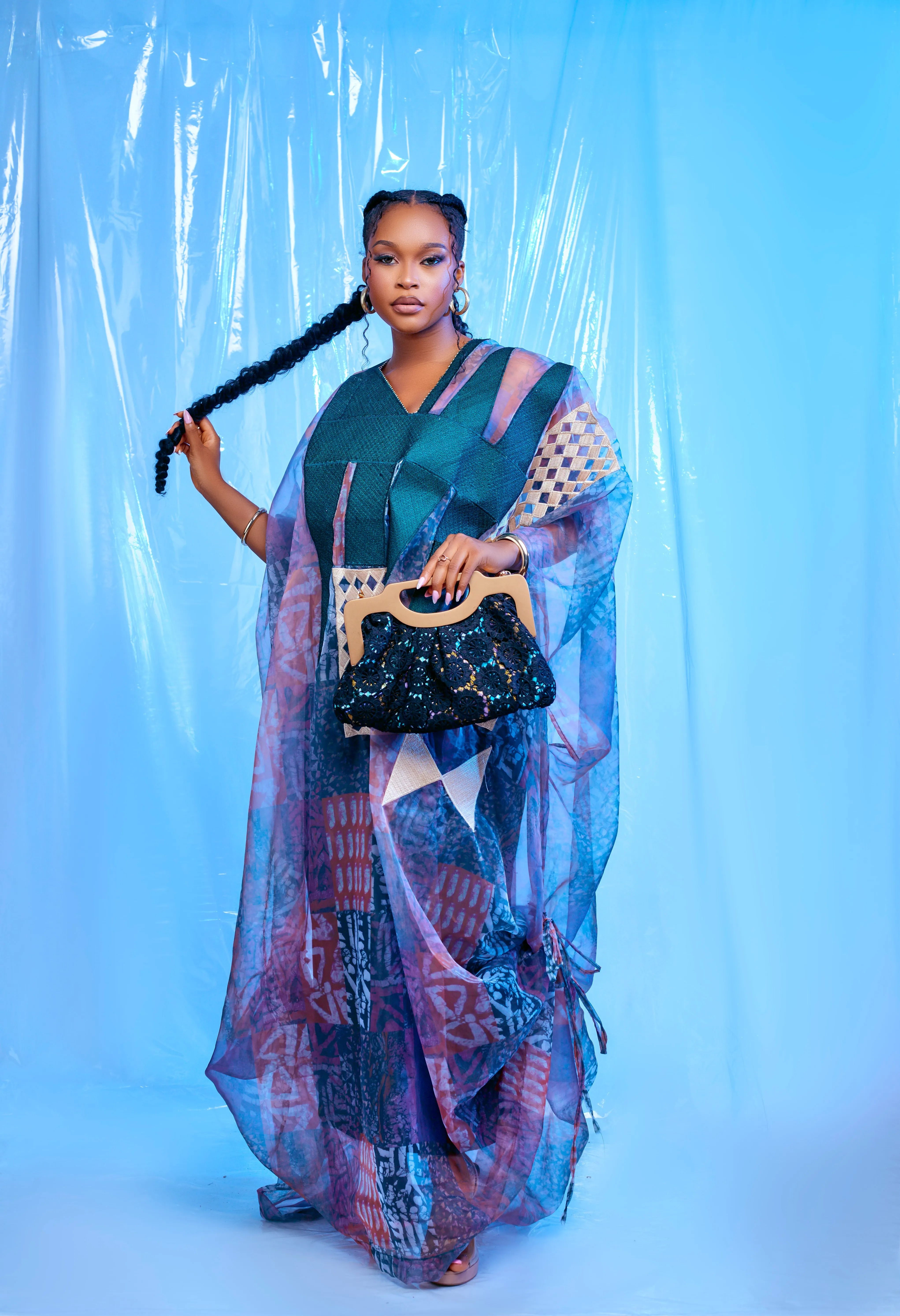 Fadesewa organza Embroidered Boubou