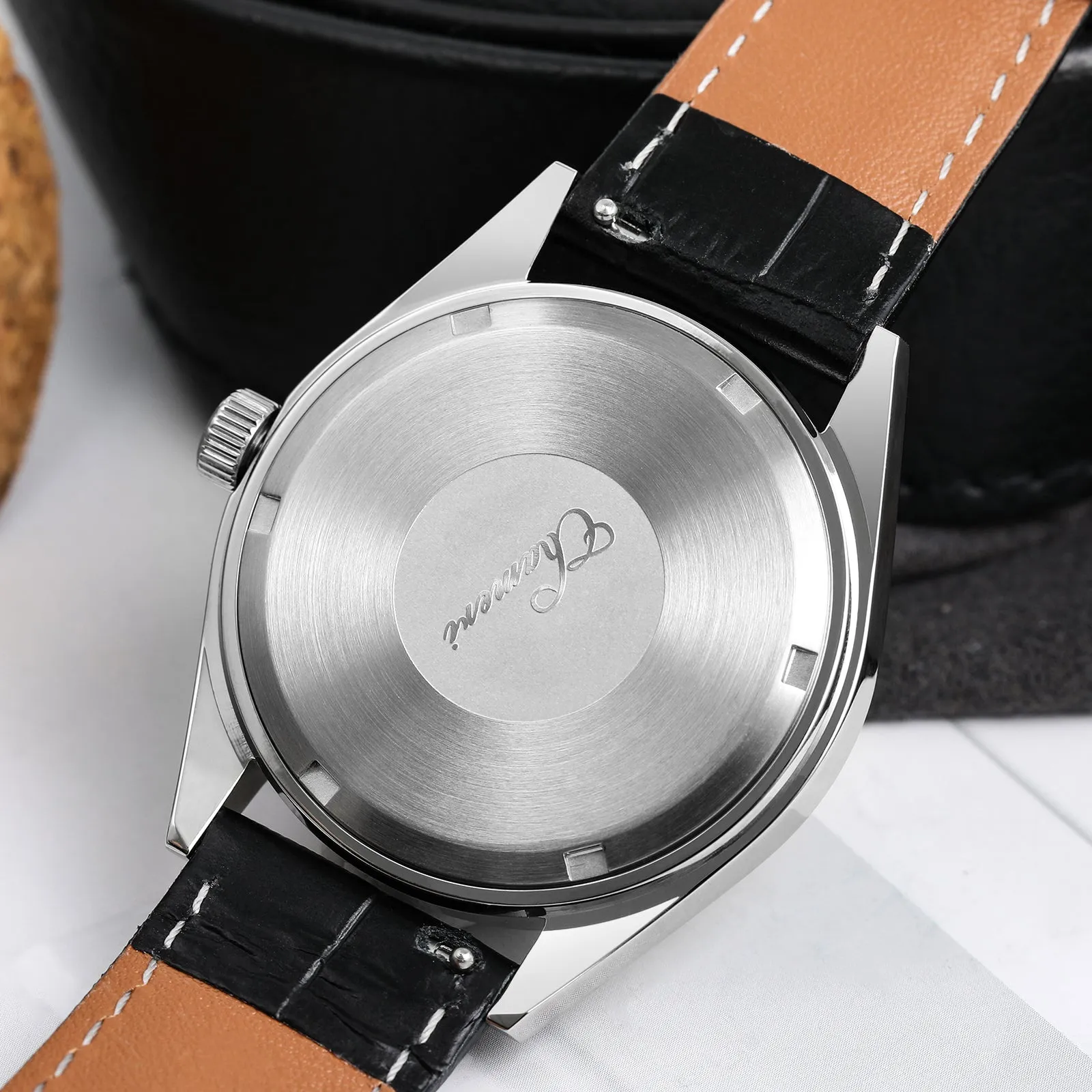 ★Flash Sale★Chameri 37mm VH31 Sweep Second Quartz Watch GS04