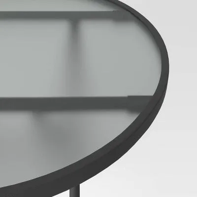 Folding Round Patio Accent Table - Clear - Room Essentials