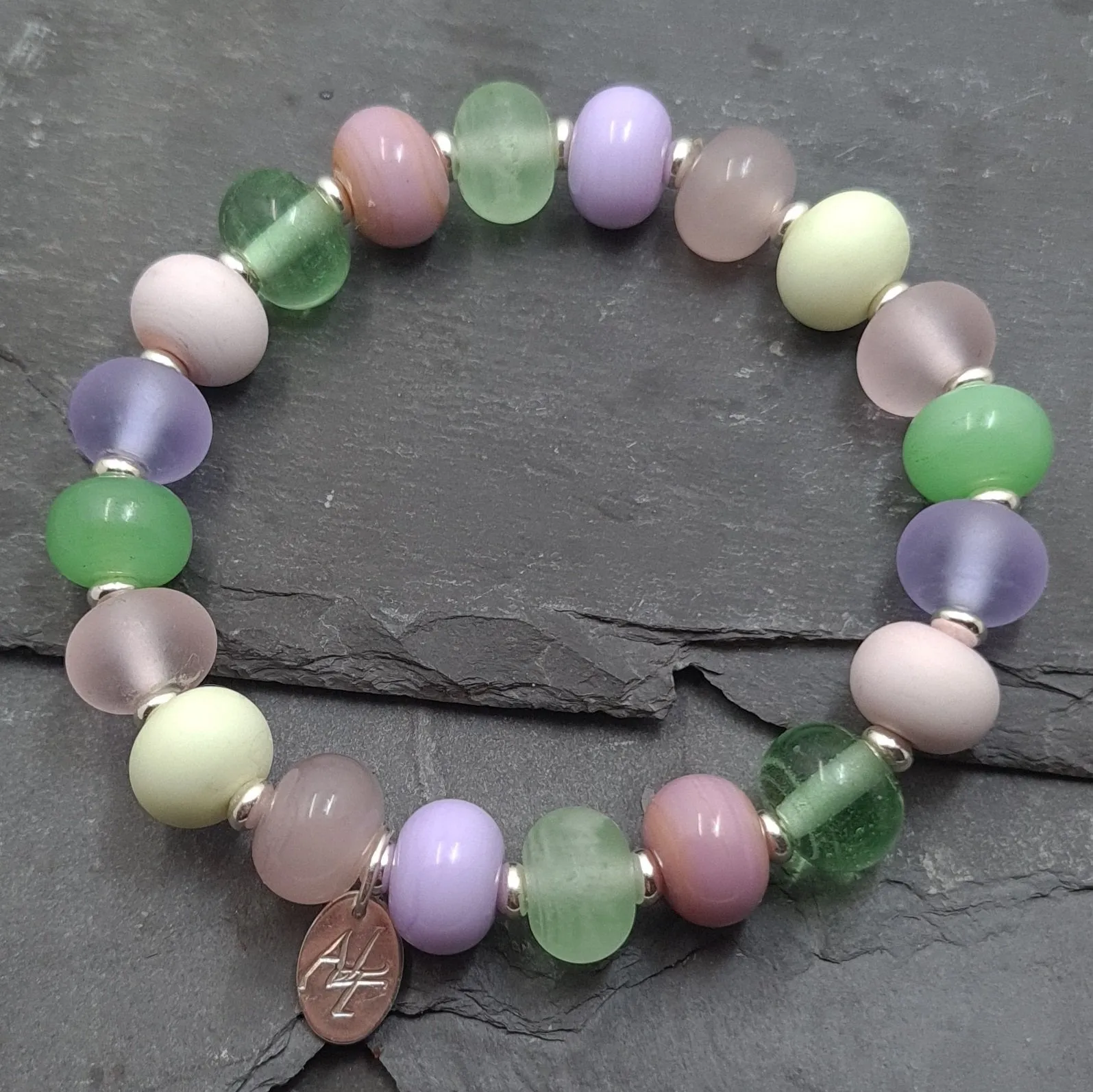 Four Seasons Lampwork Glass Bead Bracelets