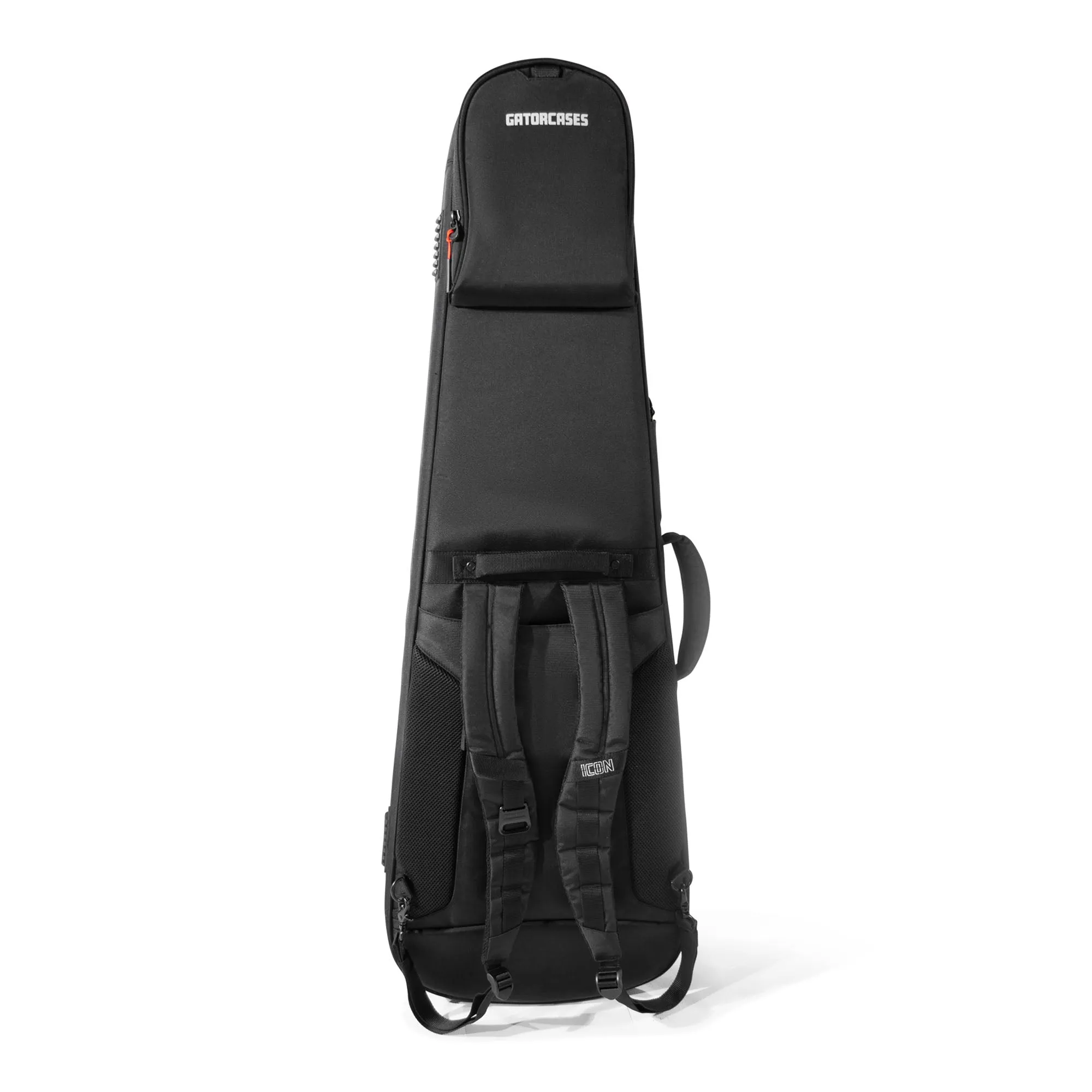 Gator Cases Icon Series Gig Bag For Electric Guitars, Black with Red Interior