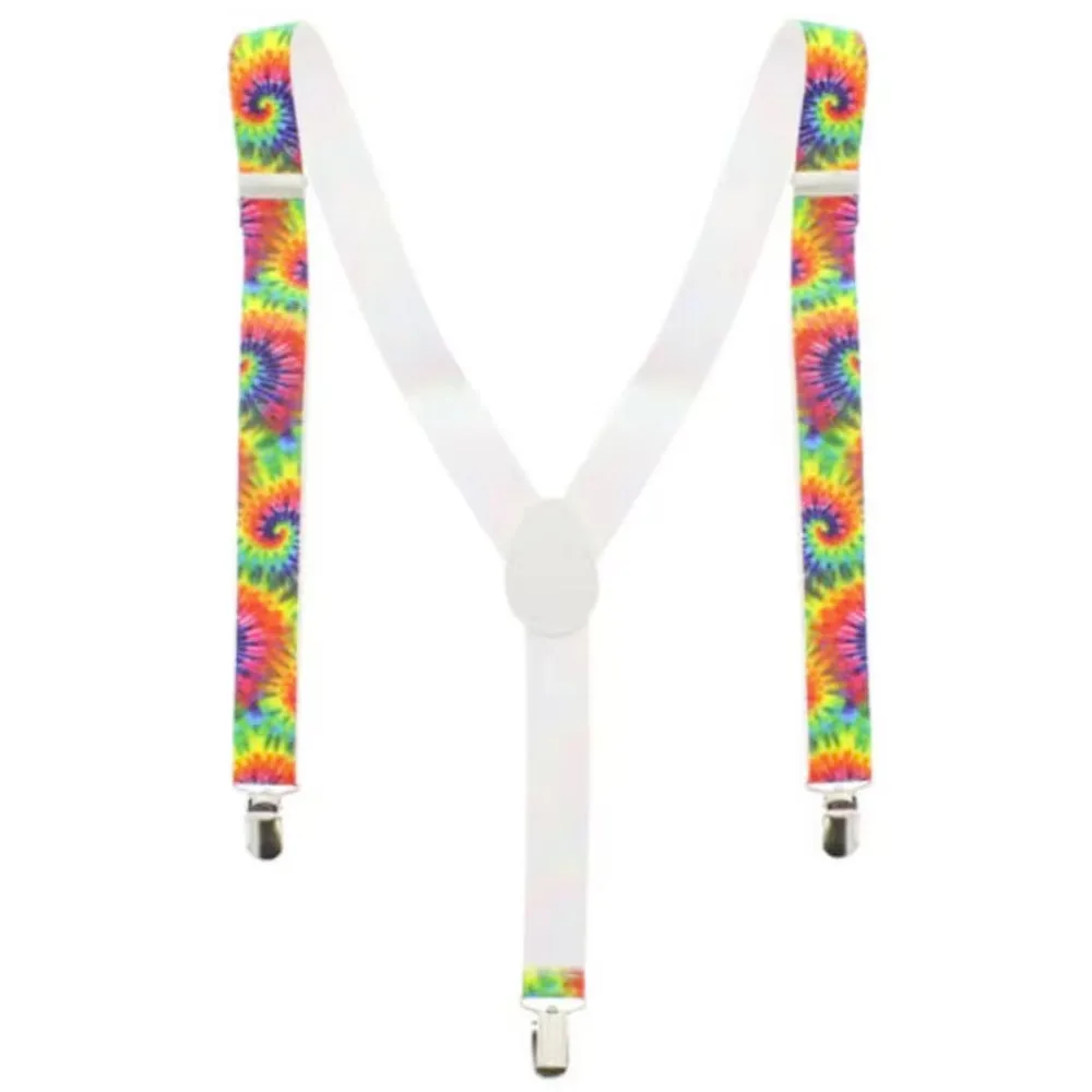 Gay Pride Rainbow Tie-Dye Braces