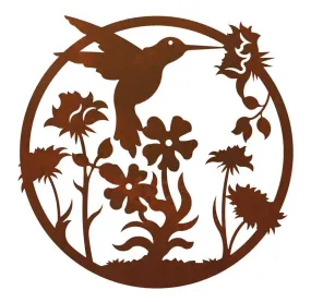 Hummingbird 20" Round Wall Art