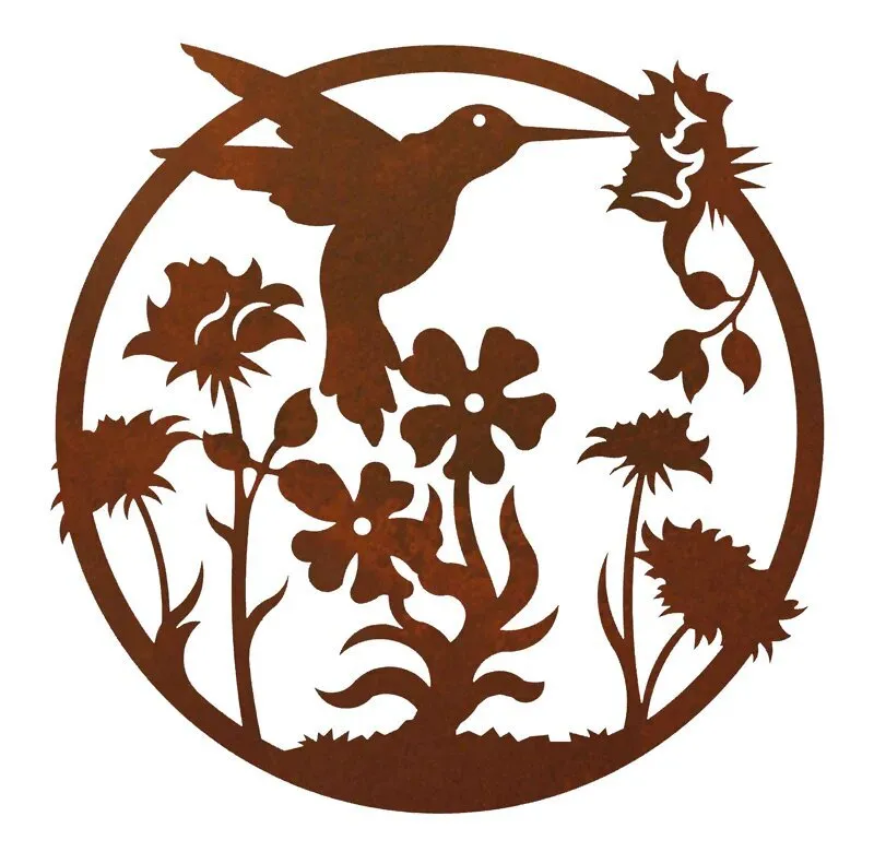 Hummingbird 20" Round Wall Art