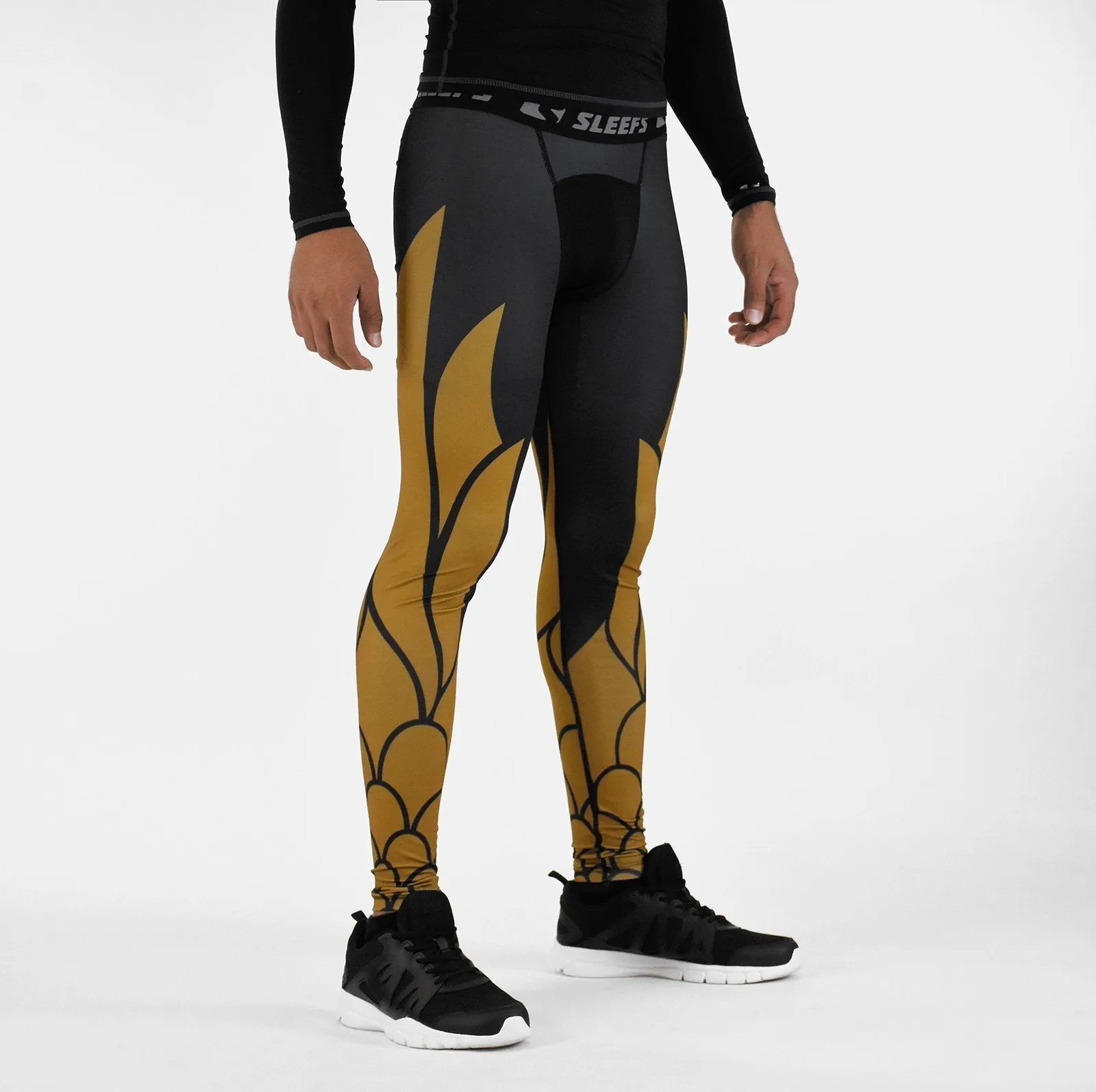 Icarus 2 Black Gold compression tights / leggings