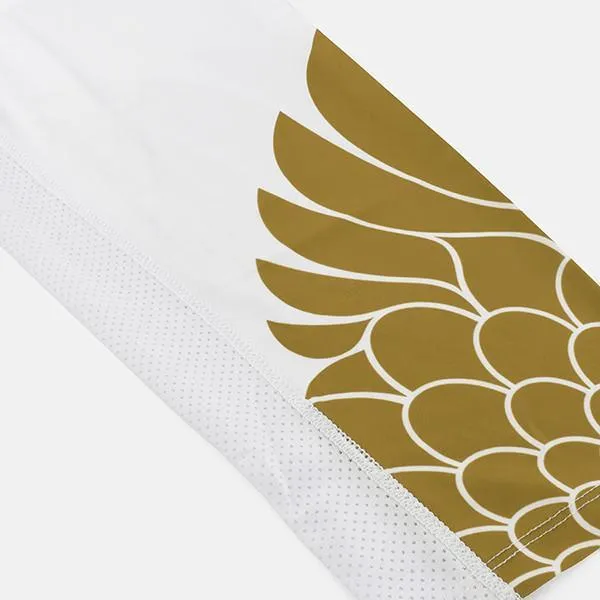 Icarus White and Gold compression 3/4 tights / leggings