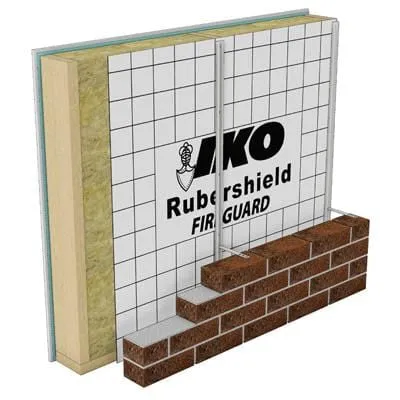 IKO Rubershield Fireguard Housewrap Breather Membrane - 50m x 1.5m (75m2 Roll)