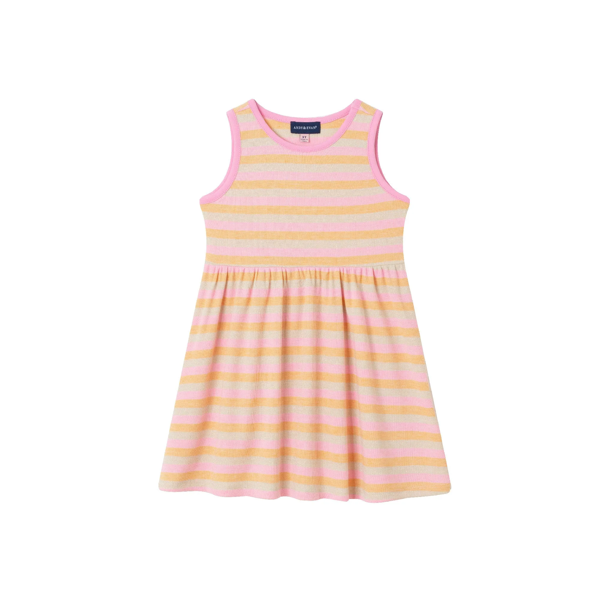 Infant (3-24M) Crochet Sweatshirt & Striped Dress Set | Pink Floral