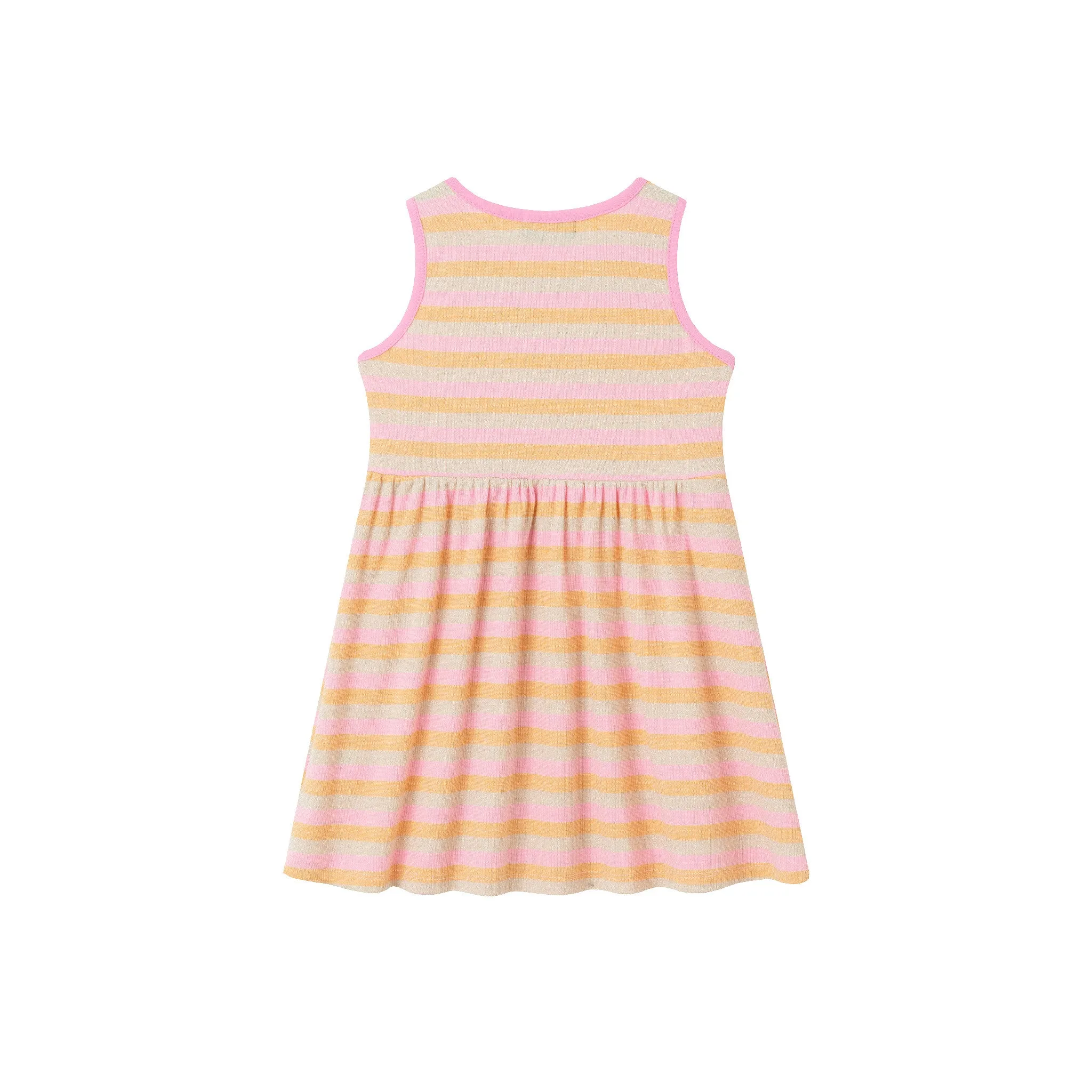 Infant (3-24M) Crochet Sweatshirt & Striped Dress Set | Pink Floral