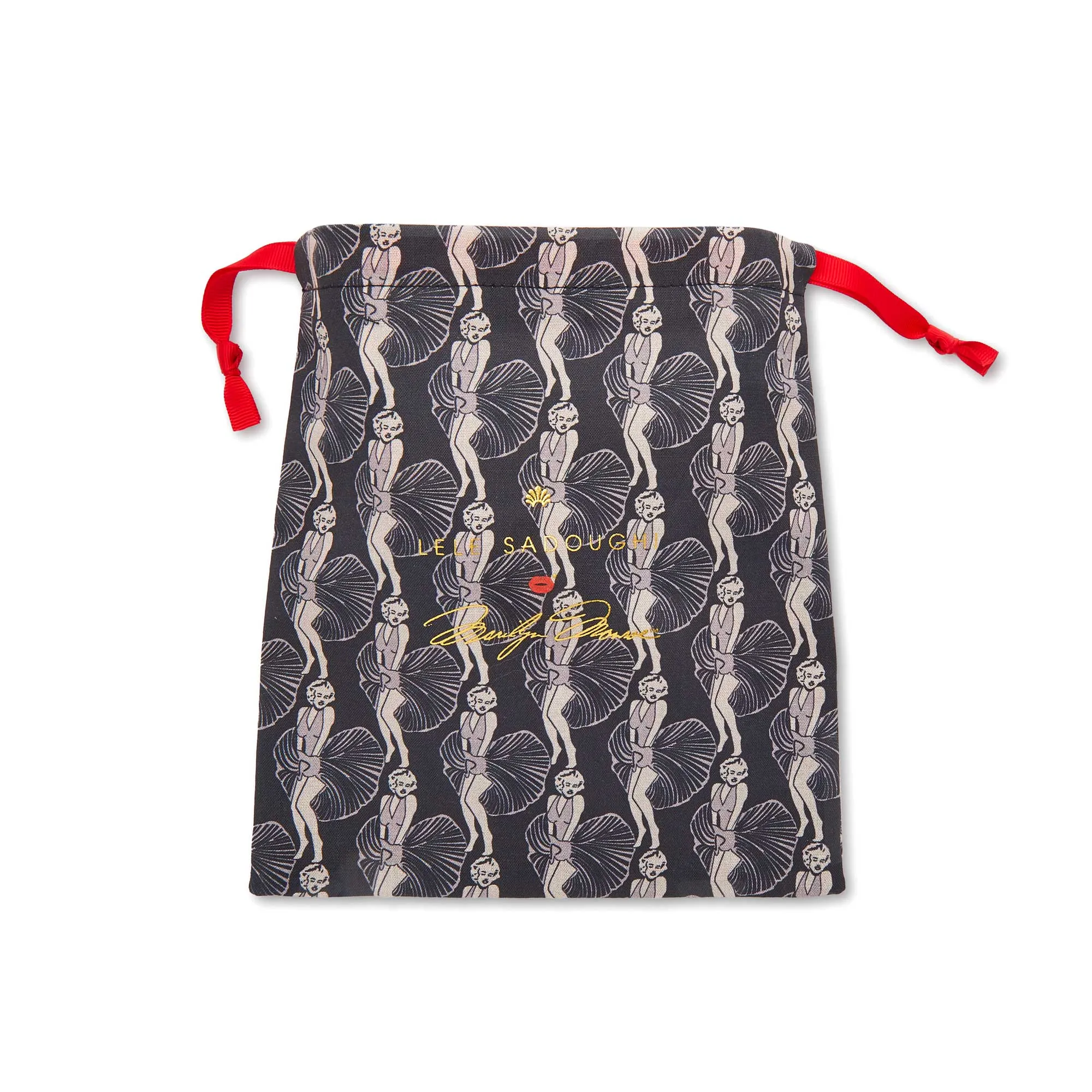 IVORY LELE SADOUGHI X MARILYN MONROE PRINTED BOW