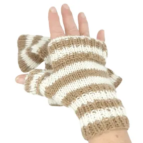 Knit Kit - Fingerless Fold-up Mittens