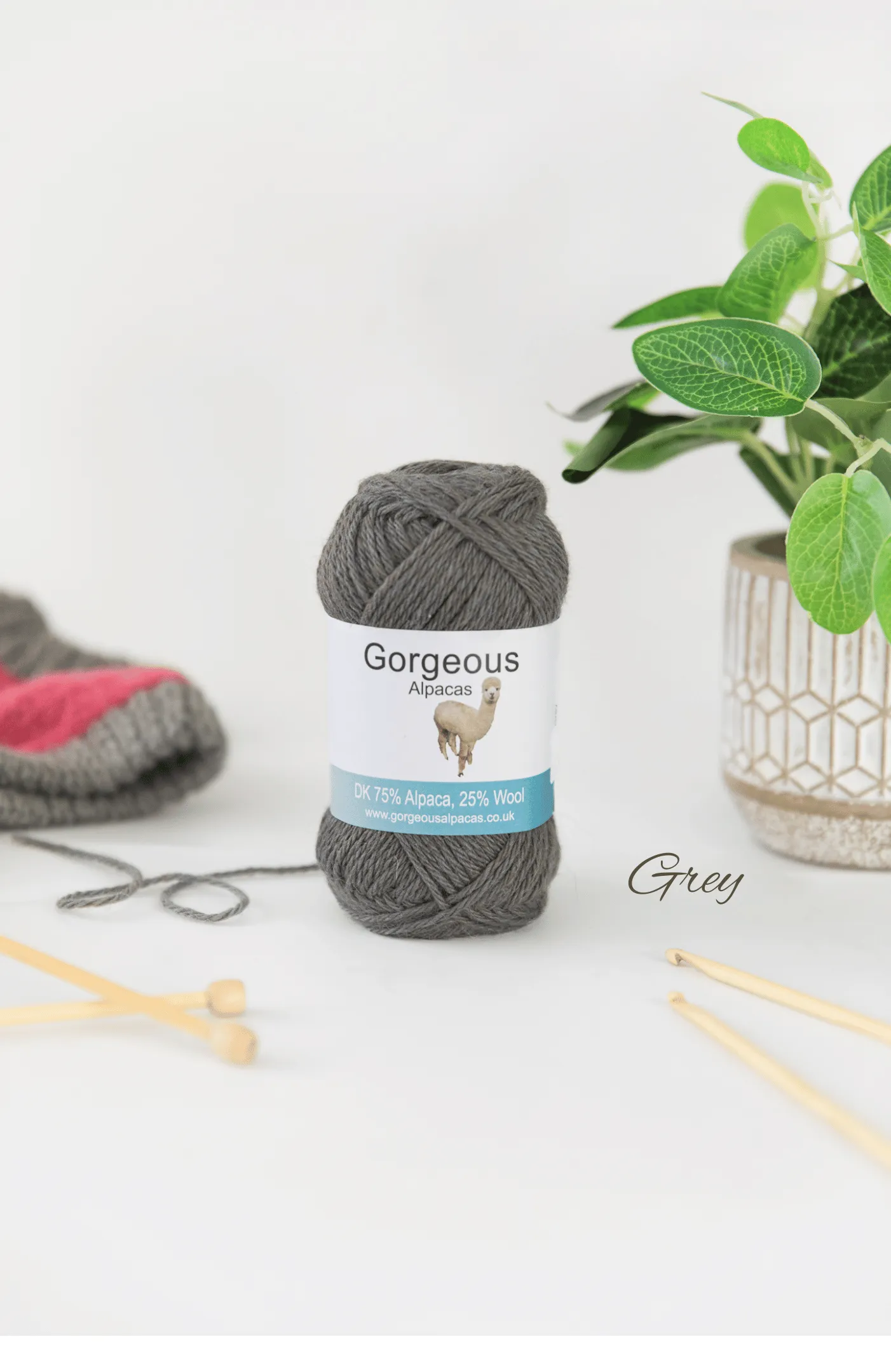 Knit Kit - Fingerless Fold-up Mittens