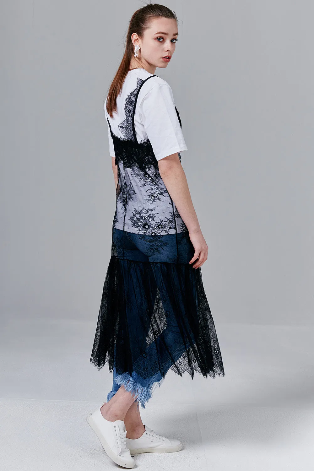 Kristen Sheer Lace Maxi Dress