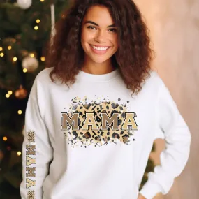 Leopard Print 'MAMA' Women's Sweatshirt: Wild Style