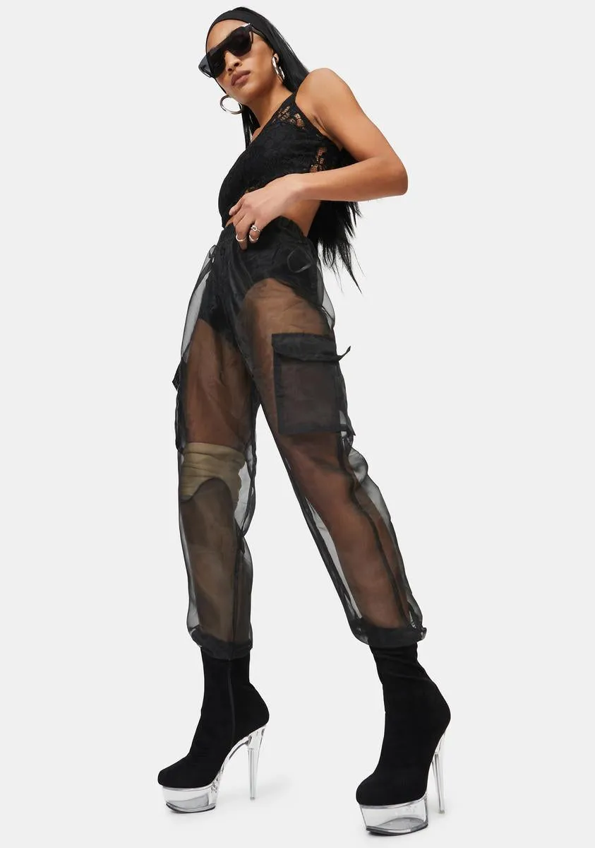 Levelin' Up Organza Cargo Pants