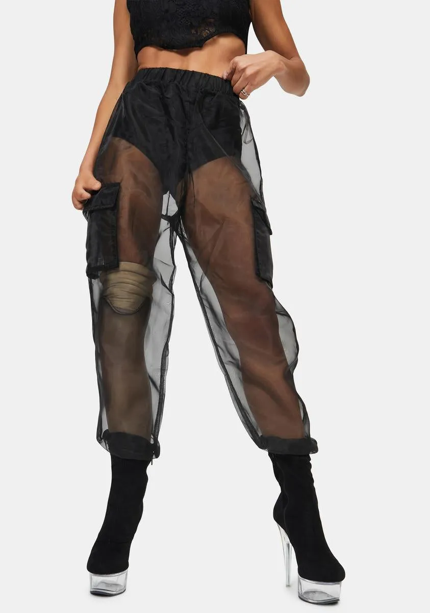 Levelin' Up Organza Cargo Pants