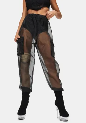 Levelin' Up Organza Cargo Pants