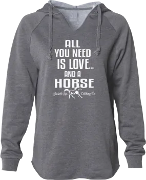 Love & Horses Cozy Lightweight Hoodie