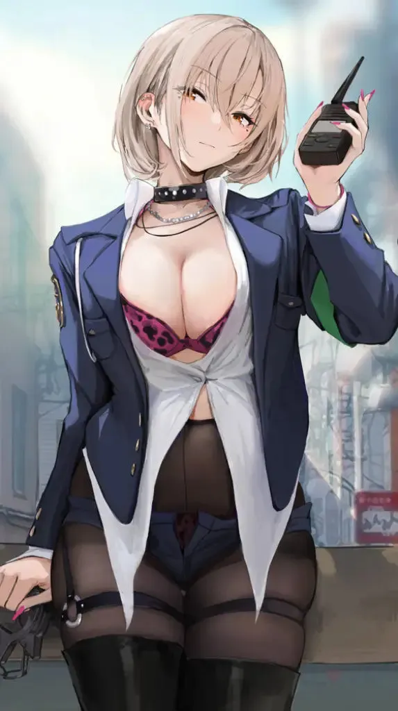 Naughty Police Woman Illustration By CHeLA77 LIMITED EDITION