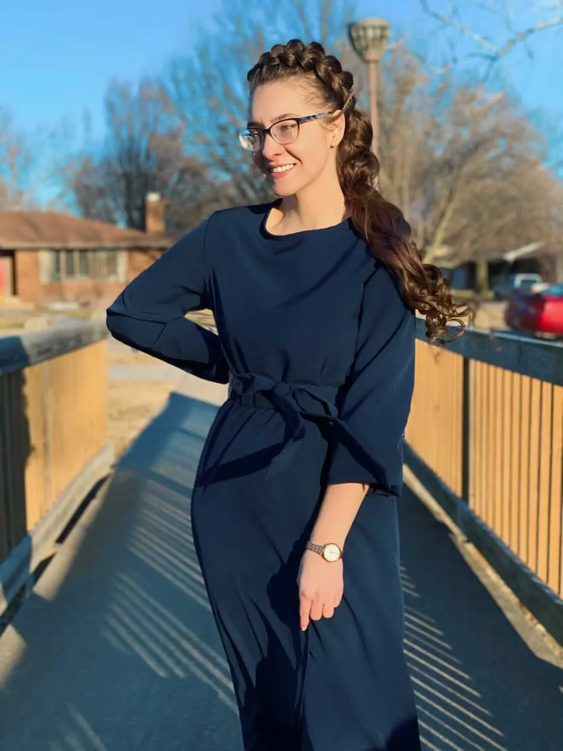 New Paris Navy Maxi Dress