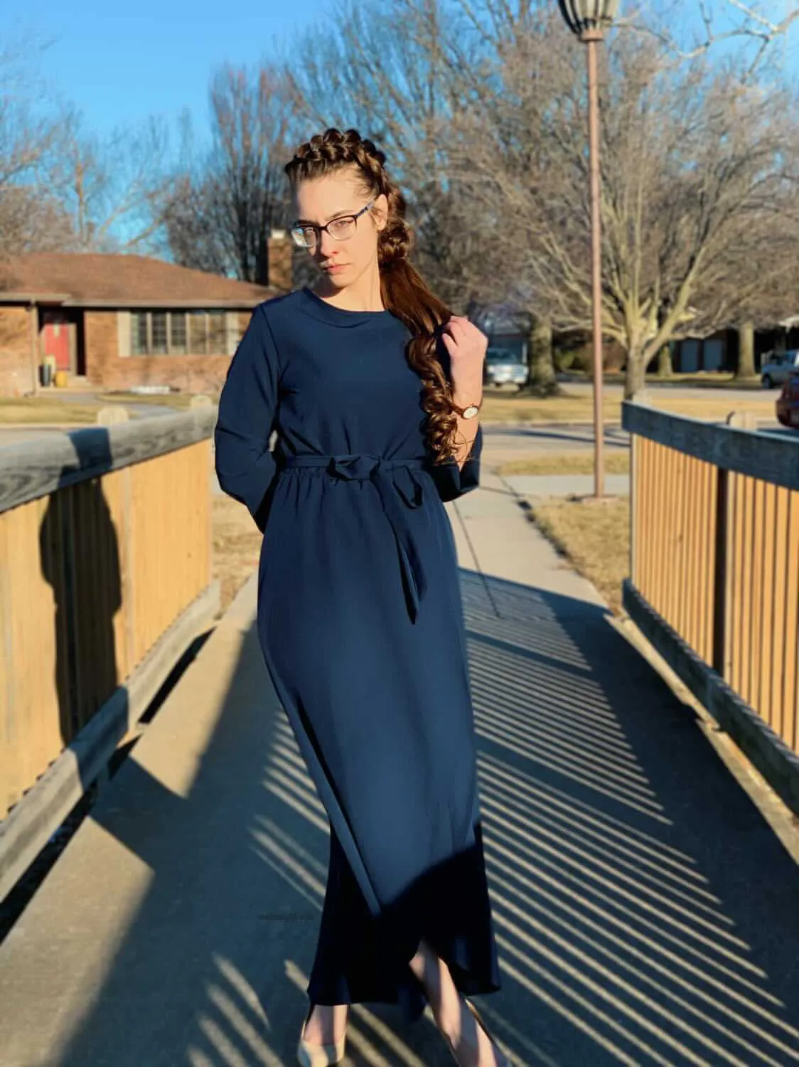 New Paris Navy Maxi Dress