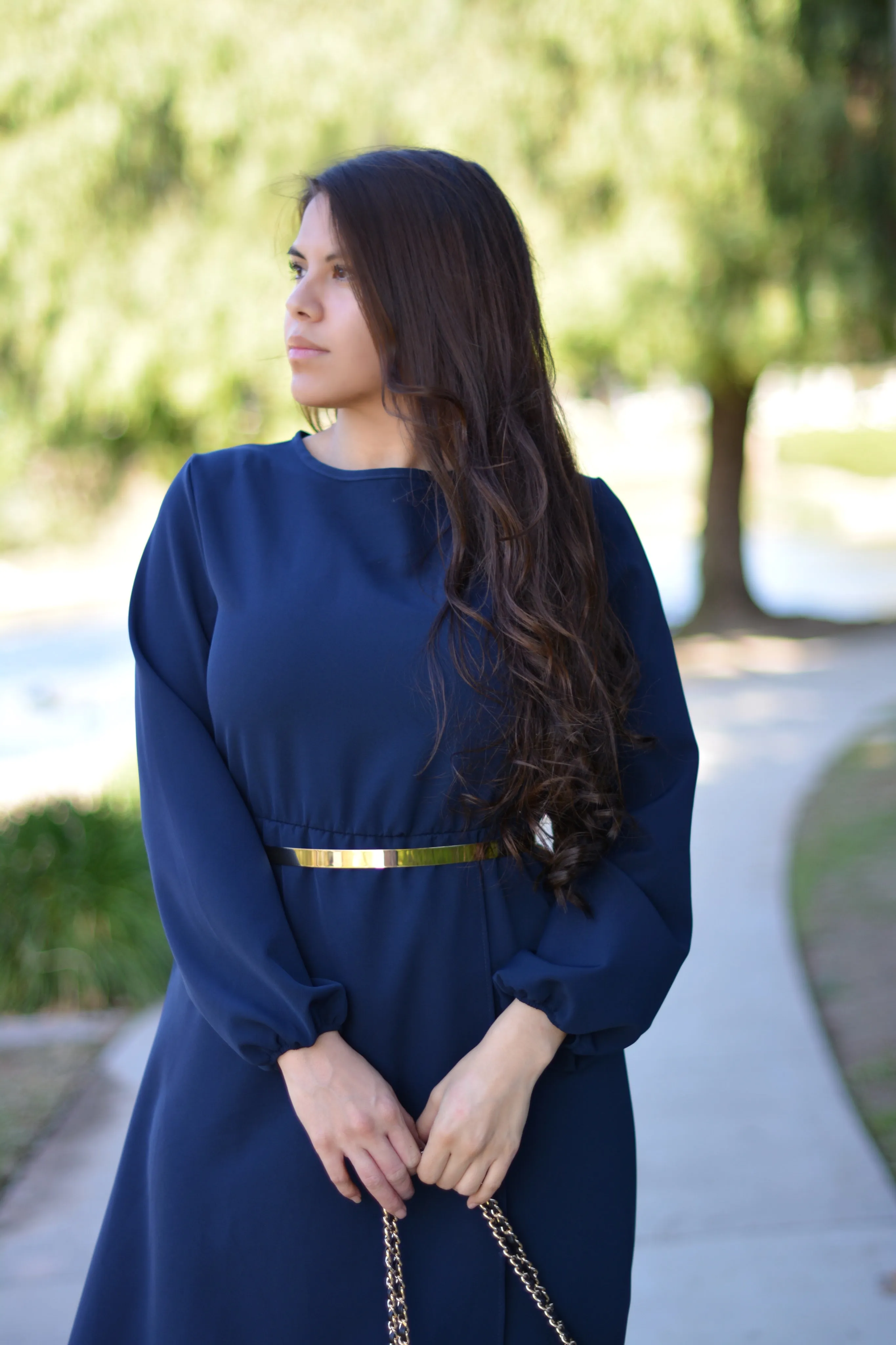 New Paris Navy Maxi Dress