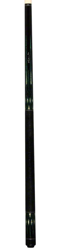 Pechauer Limited Edition Ebony with Malachite and Abalone Points Pool Cue - PL34