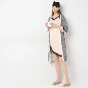 Regular Fit Solid Gown