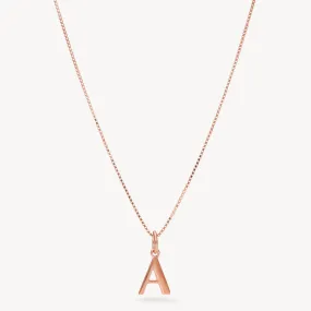 Rose Gold Letter Necklace