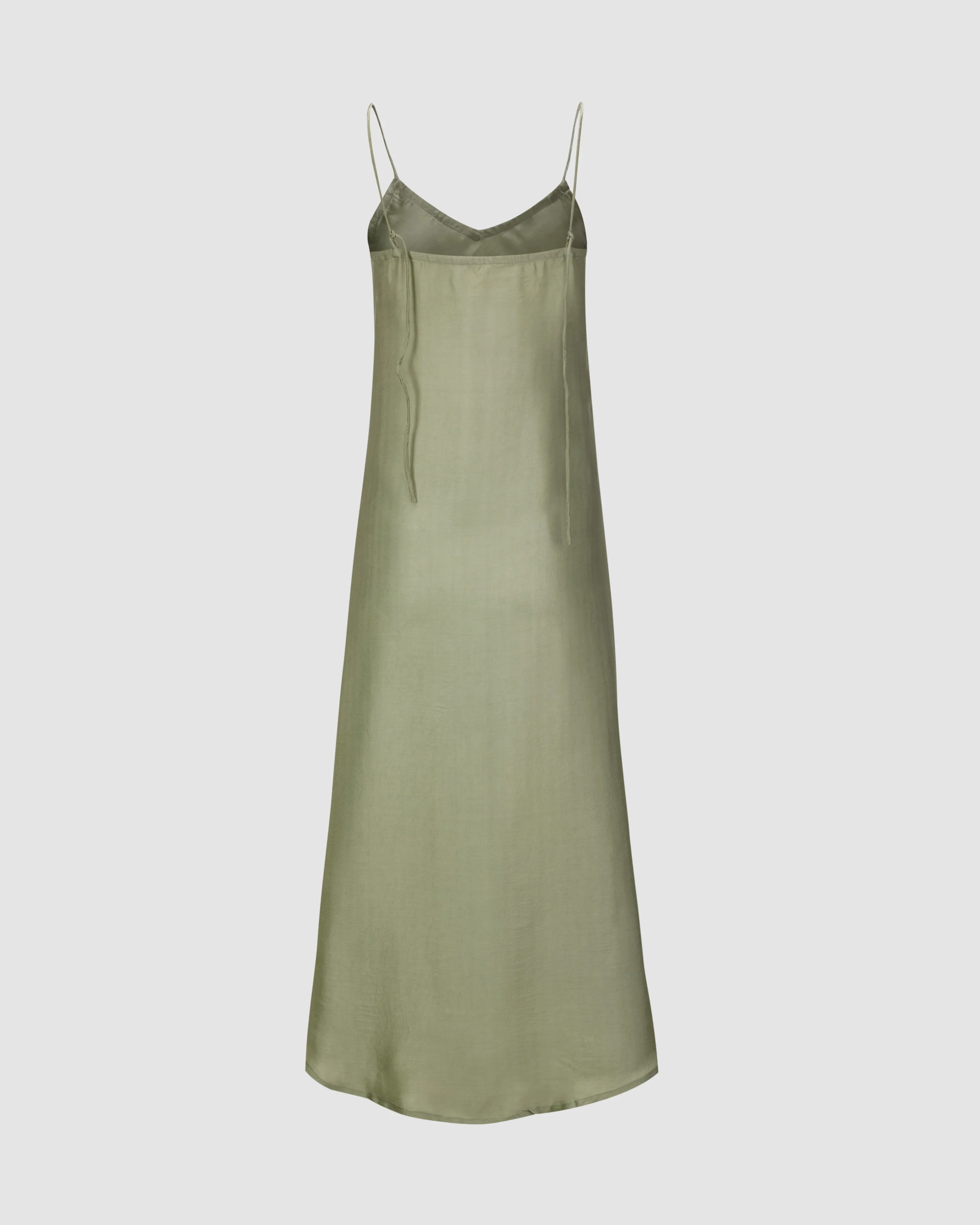 ROSE SILK SLIP DRESS IN SAGE