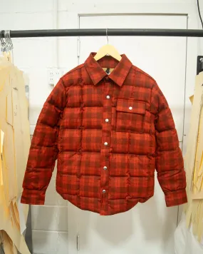 Sample Series | Down Shirt | Wool Plaid Red