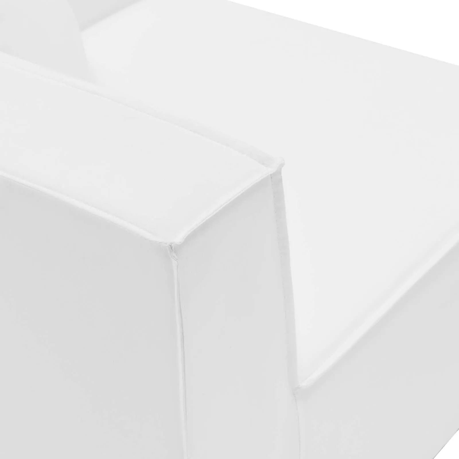 Saybrook Outdoor Patio Upholstered 5-Piece Sectional Sofa White EEI-4384-WHI