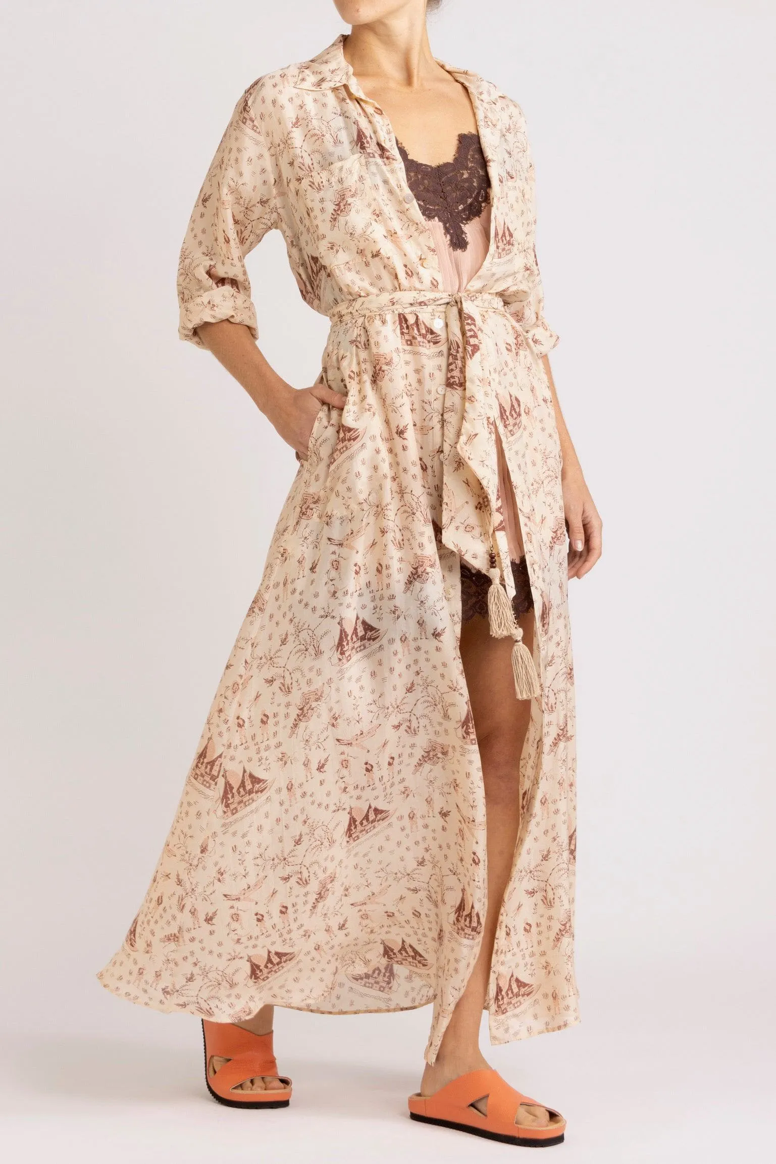 Sinclair Silk Habotai Shirt Dress