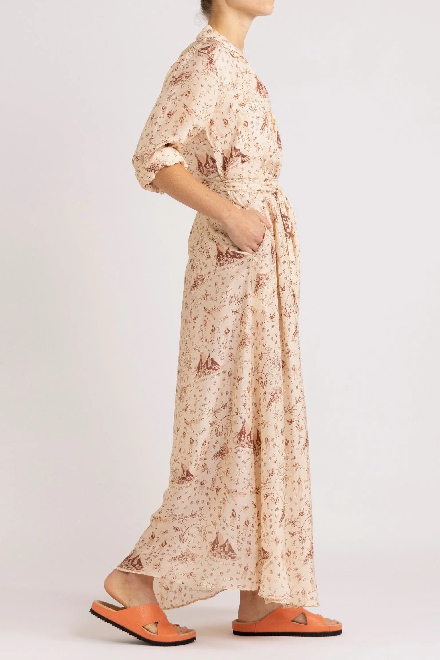 Sinclair Silk Habotai Shirt Dress