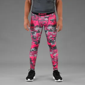 Sleefs BCA Pink Ribbon Digital Ultra Metal compression tights / leggings