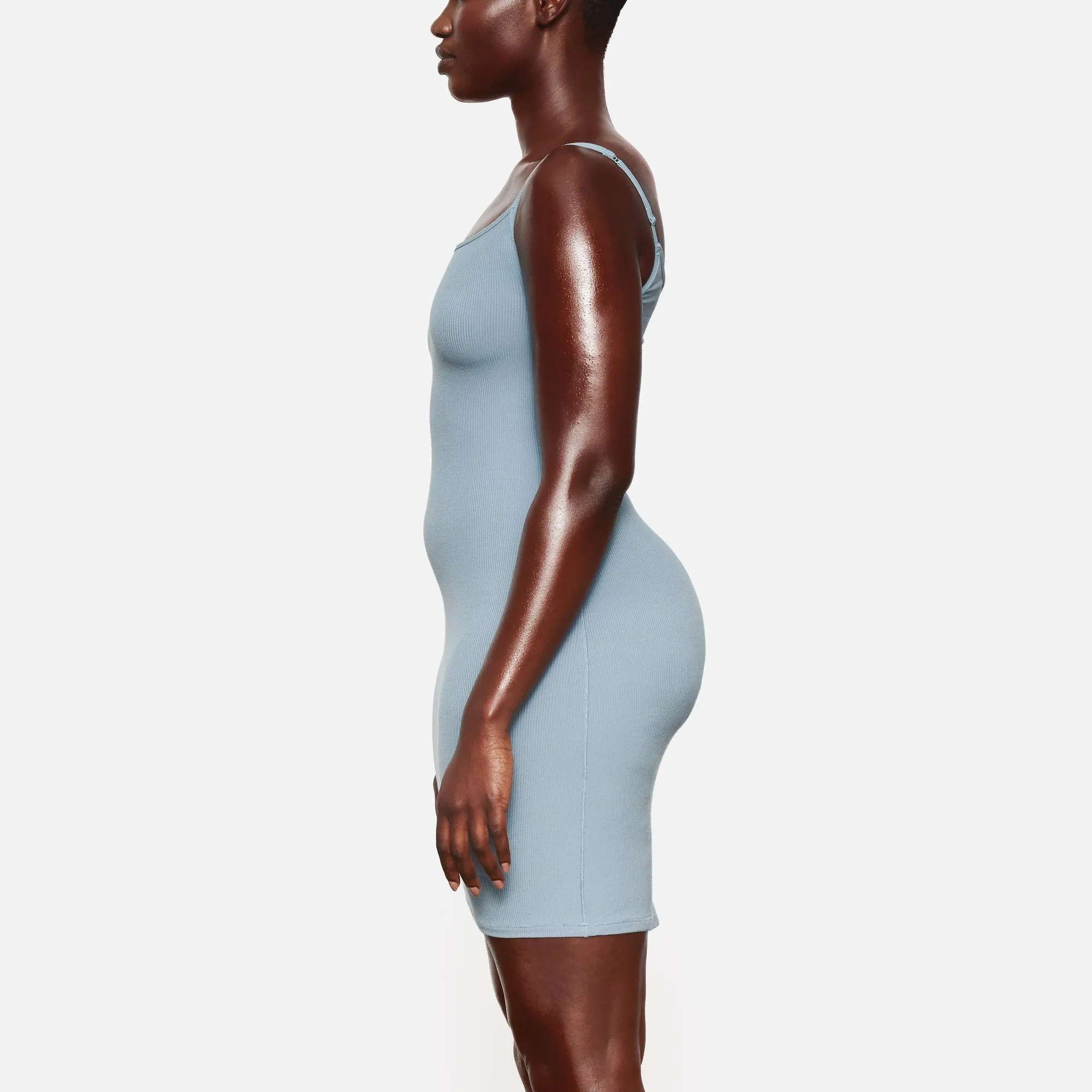 SOFT LOUNGE SLIP DRESS | ARCTIC