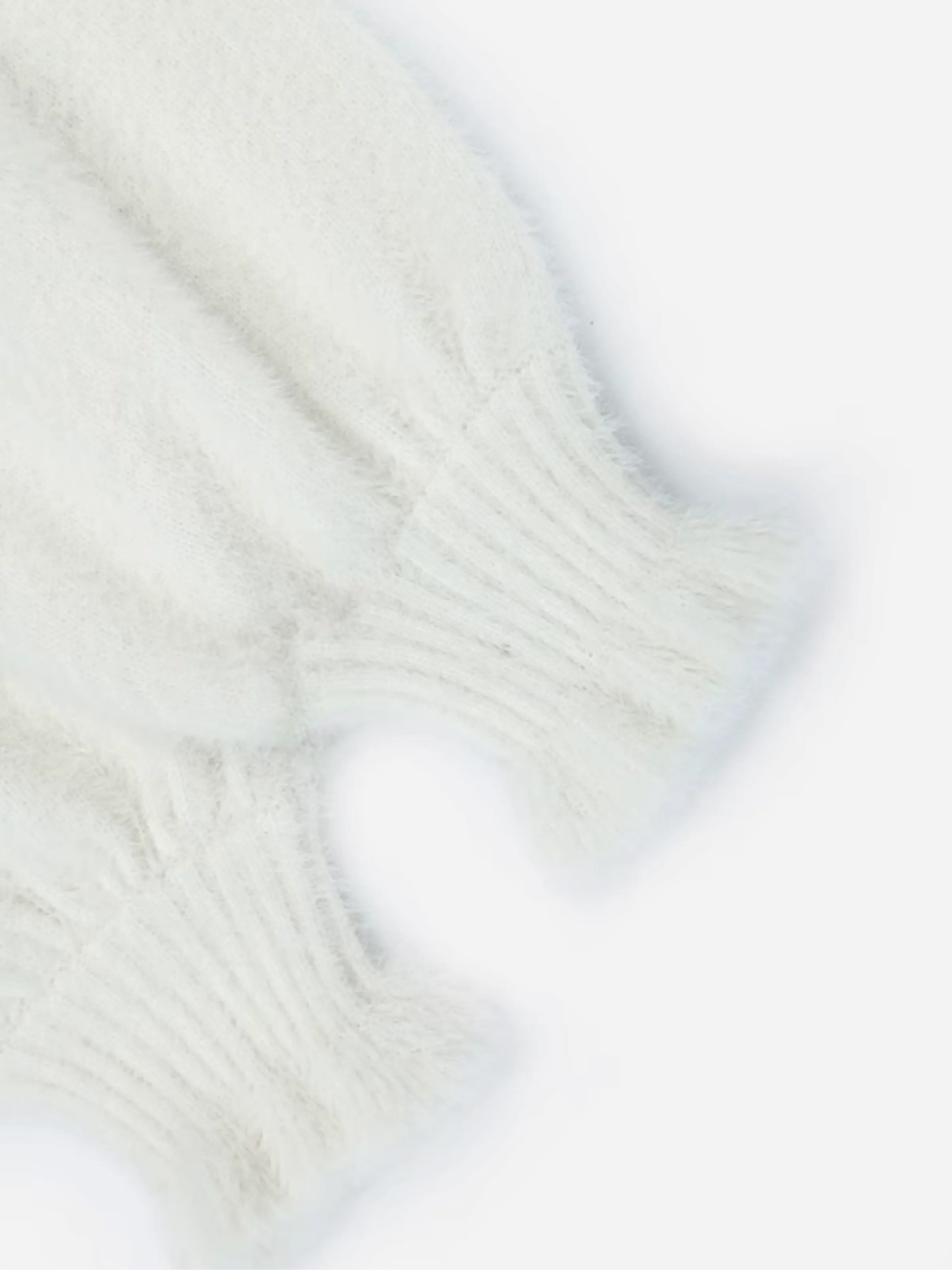 The First Snow Imitation Mink Knit Cozy Dress