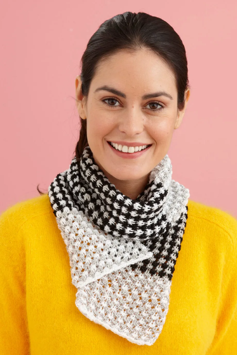 Three Color Scarf Pattern (Knit) - Version 1