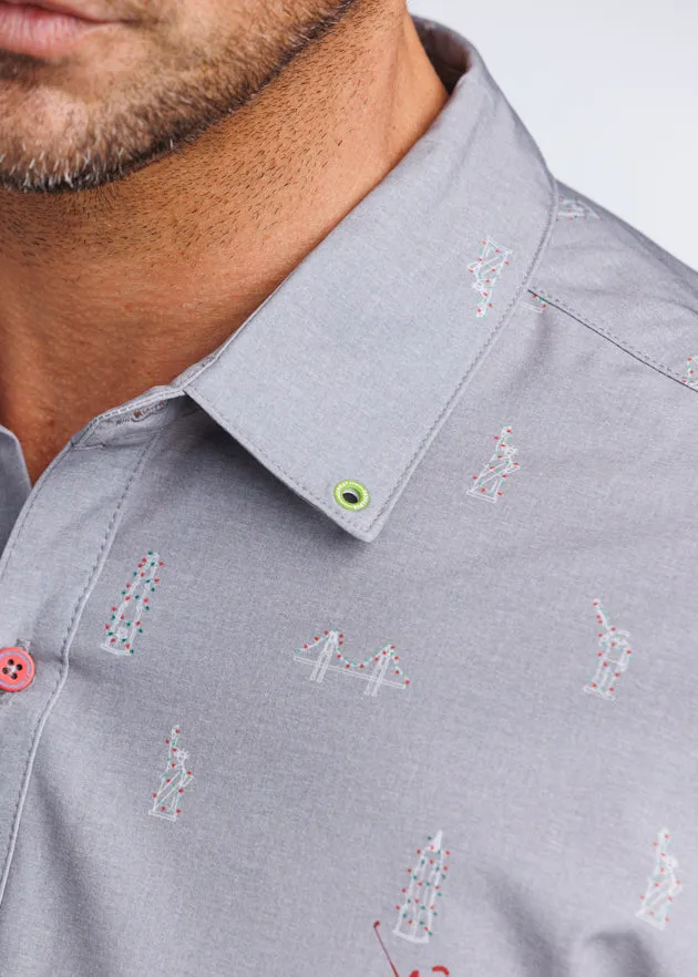 'Tis The Season Men's Long Sleeve Button Down