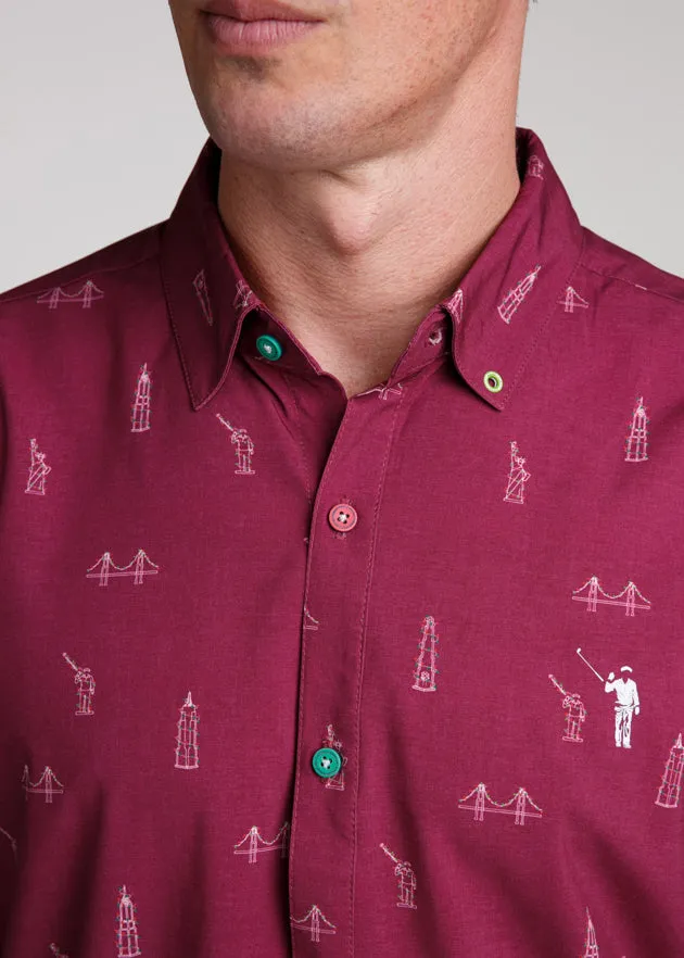 'Tis The Season Men's Long Sleeve Button Down