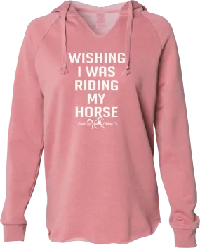 Wishing I was Riding Cozy Lightweight Hoodie