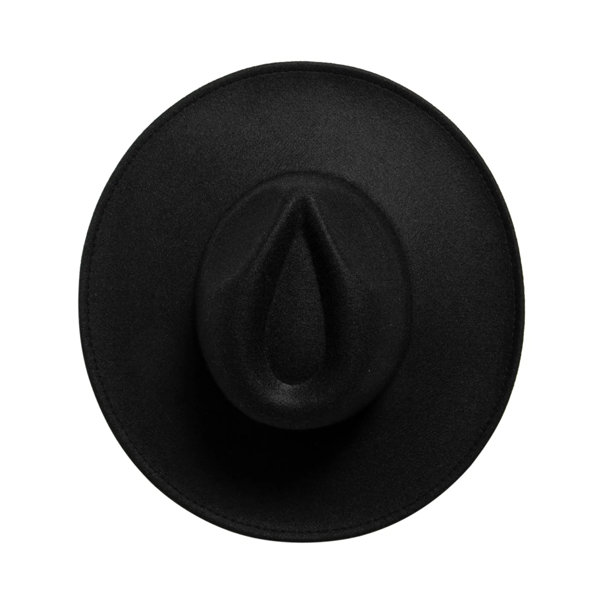 Women's Faux Felt Wide Brim Fedora