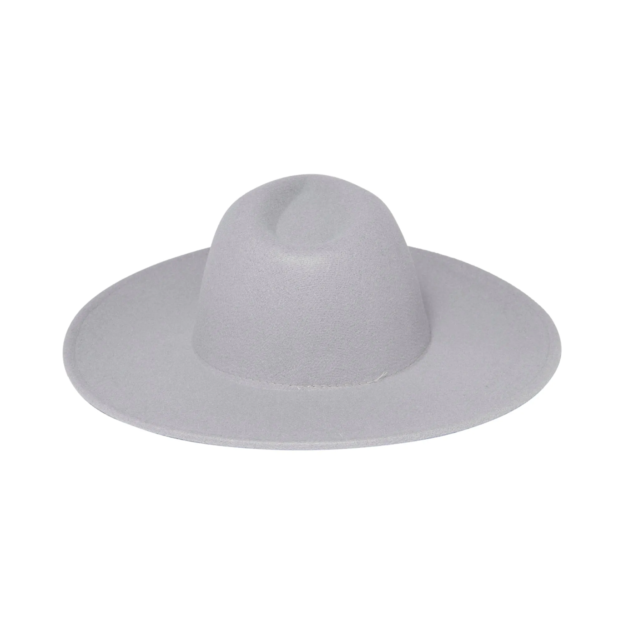 Women's Faux Felt Wide Brim Fedora