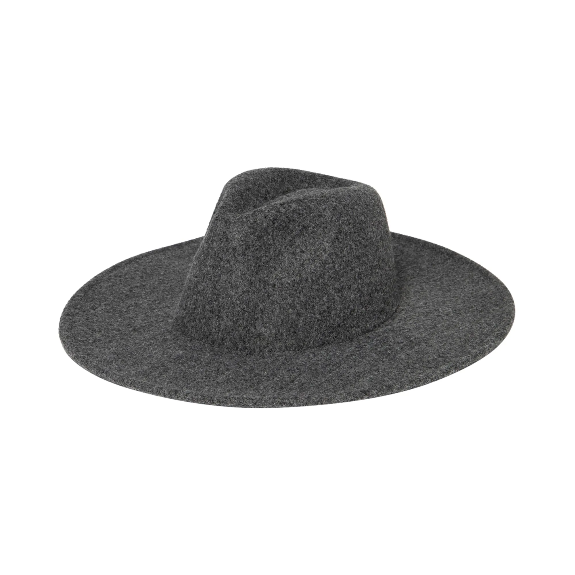 Women's Faux Felt Wide Brim Fedora