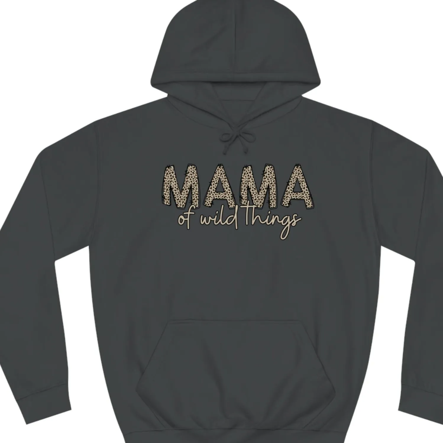Women's Leopard Print 'MAMA of Wild Things' Hoodie Sweatshirt